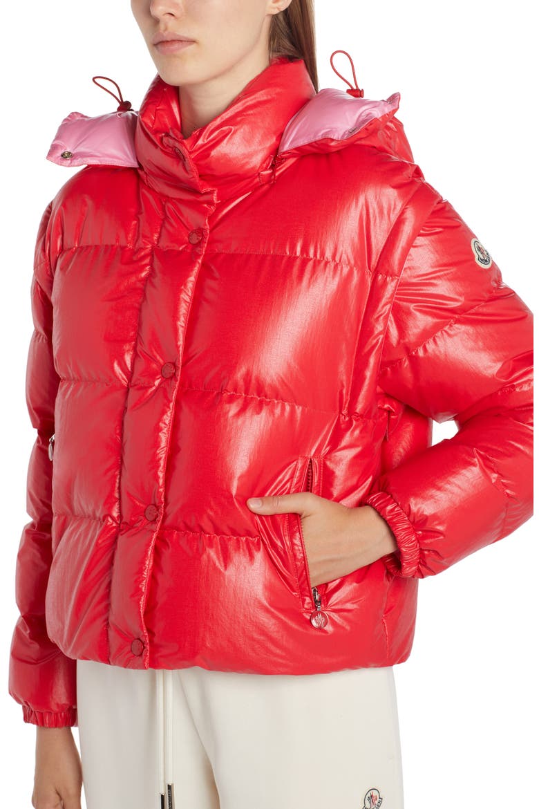 Mauleon Convertible Down Jacket, Alternate, color, RED