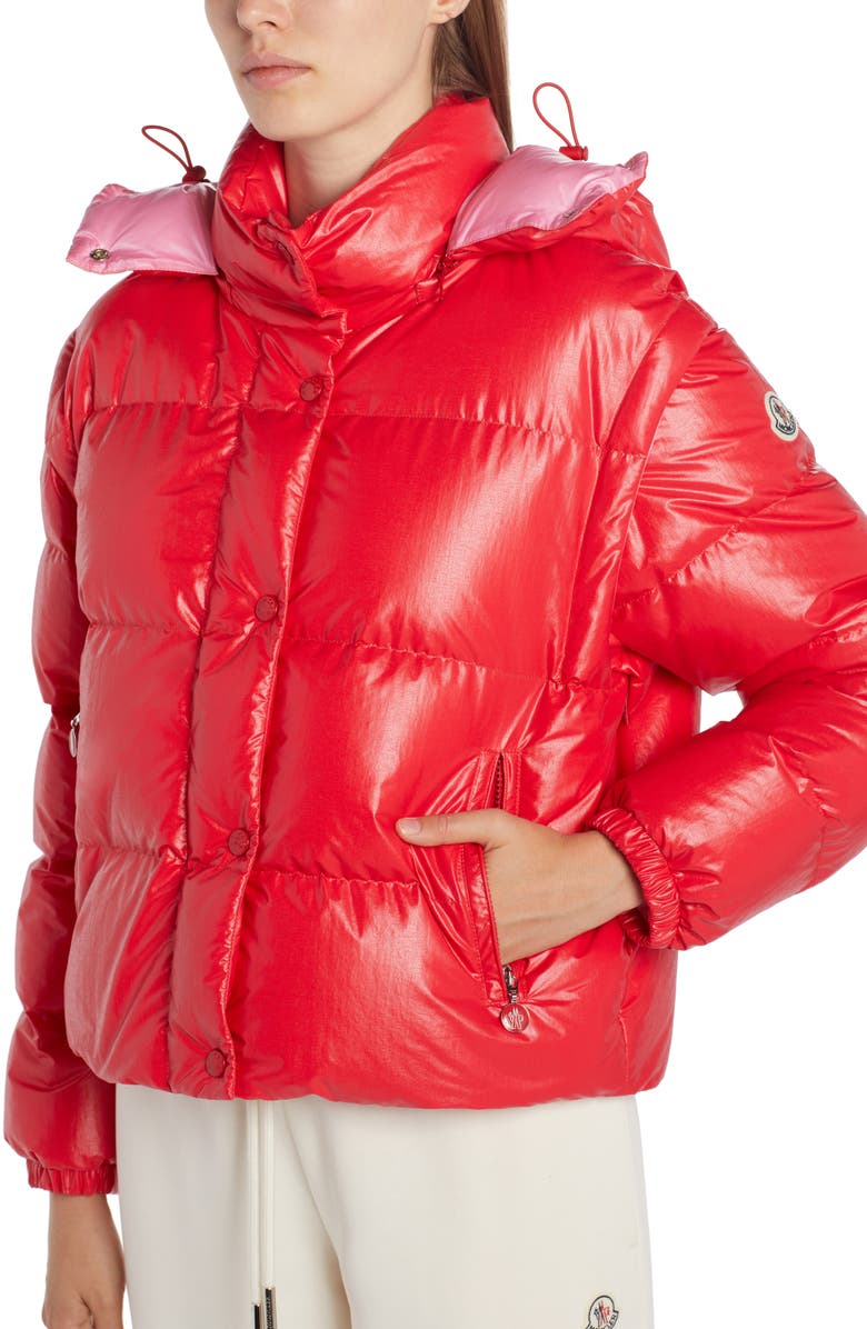 Moncler Mauleon Convertible Down Jacket, Alternate, color, 