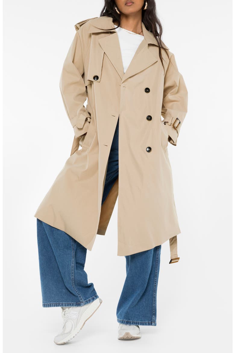 Westwind Trench Coat, Main, color, BEIGE