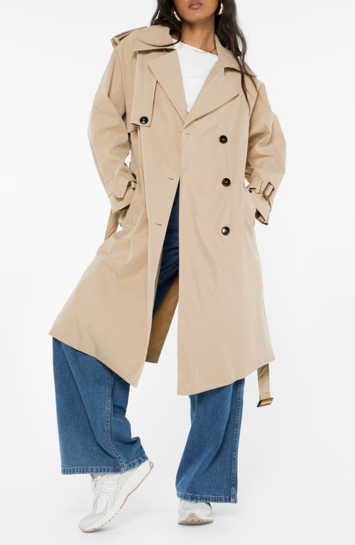Princess Polly Westwind Trench Coat In Beige