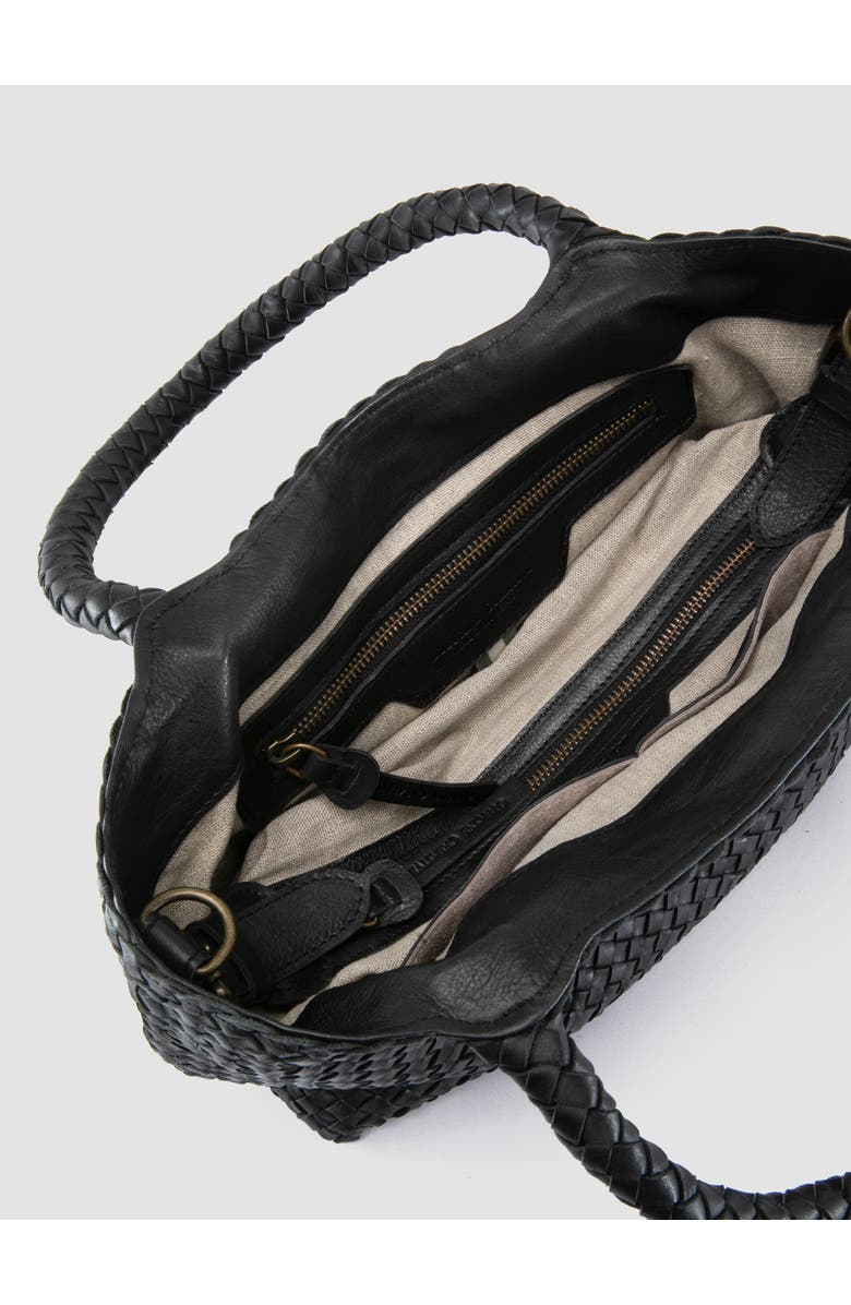 Officine Creative Raquel 001 Hand-Woven Shoulder Bag, Alternate, color, Black