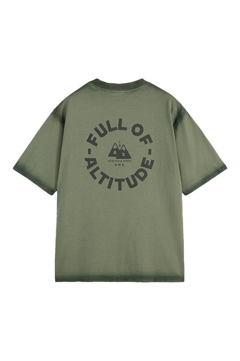 Loose Fit Garment Dyed Cotton Graphic T-Shirt, Alternate, color, THYME