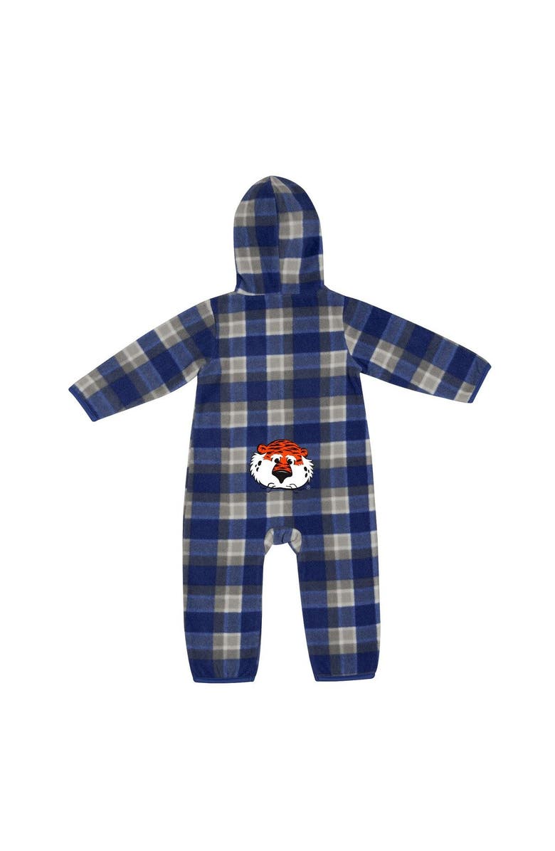 COLOSSEUM Infant Colosseum Navy/Gray Auburn Tigers Farays Plaid Full-Zip Hoodie Jumper, Alternate, color, Navy