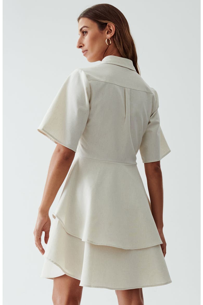 Hugh Layered Dress, Alternate, color, Neutral
