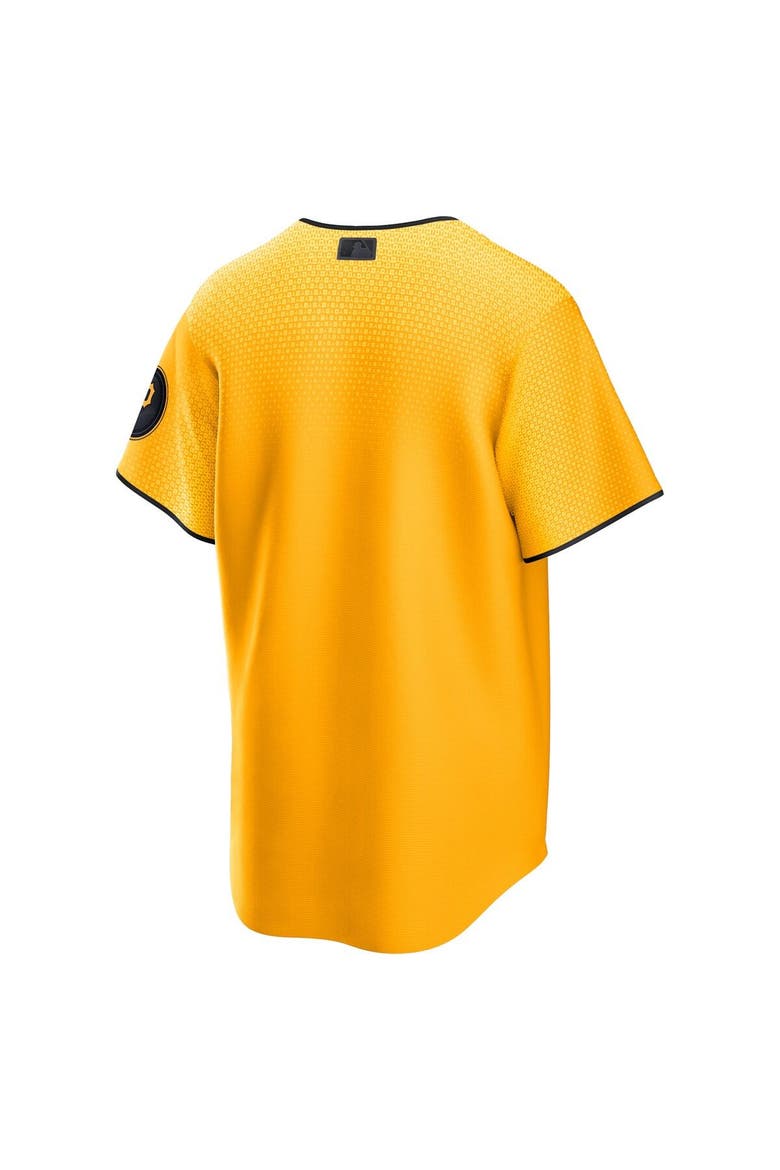 Men's Nike  Gold Pittsburgh Pirates City Connect Replica Jersey, Alternate, color, Gold