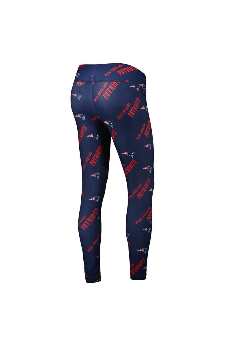 CONCEPTS SPORT Women's Concepts Sport Navy New England Patriots Breakthrough Allover Print Lounge Leggings, Alternate, color, Navy