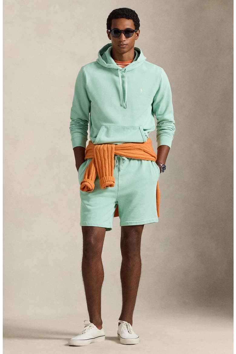 French Terry Sweat Shorts, Alternate, color, CELADON