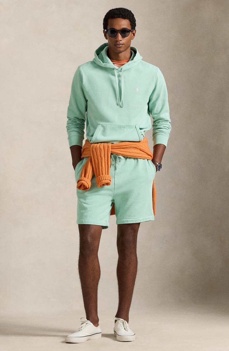 Polo Ralph Lauren 6.5-Inch Cotton Fleece Sweat Shorts, Alternate, color, Celadon