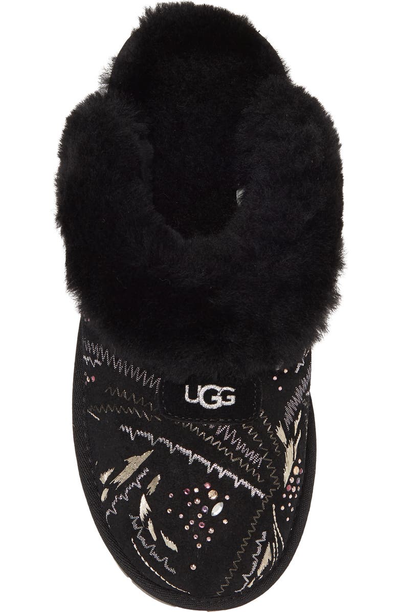 UGG<sup>®</sup> Coquette Gold Burst Genuine Shearling Lined Slipper, Alternate, color,