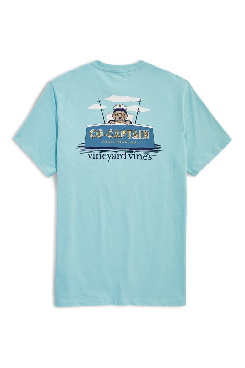 Furry Co-Captain Graphic T-Shirt, Alternate, color, AQUA HAZE