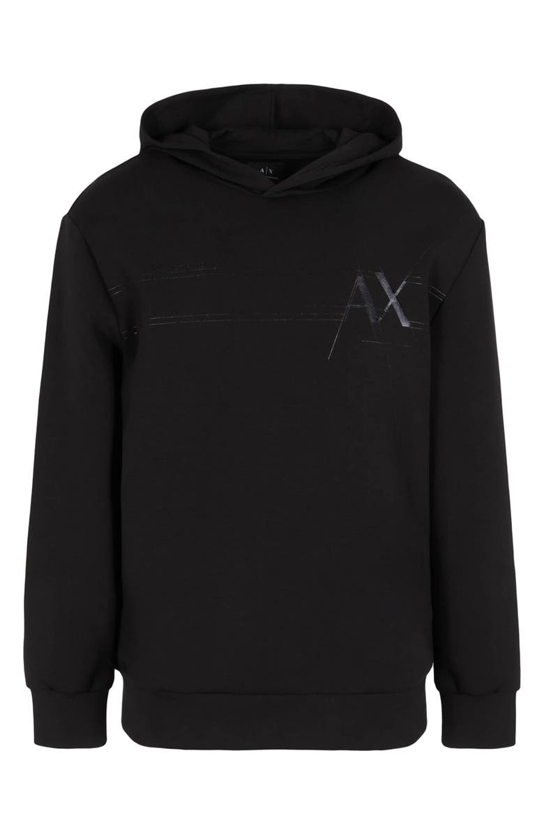Armani Exchange Metallic Logo Hoodie, Alternate, color, 