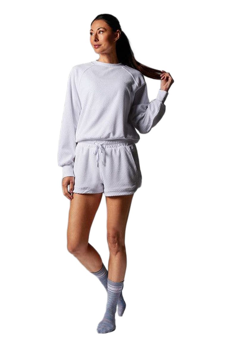 Ease Crew Terry Sweatshirt, Main, color, WHITE