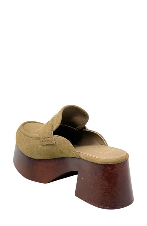 Shushop Luella Platform Penny Loafer Mule In Animal Print