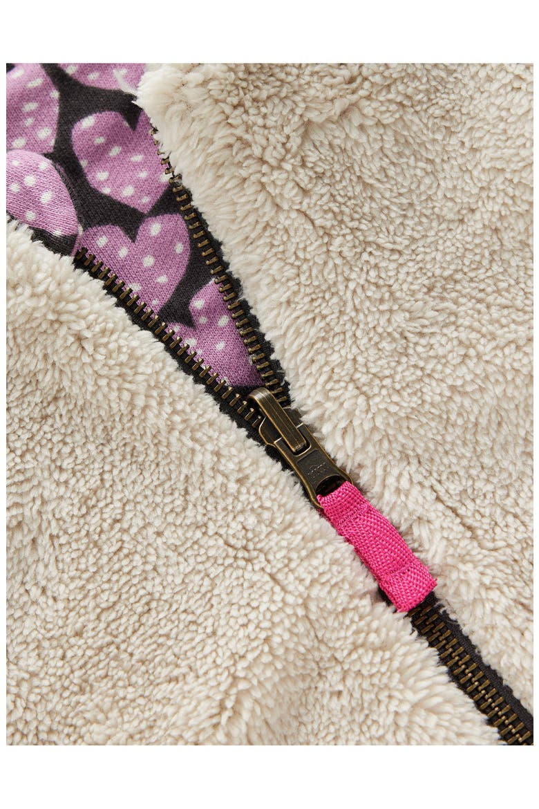 Kids' ReversibleFaux Shearling Hoodie, Alternate, color, PURPLE HEARTS