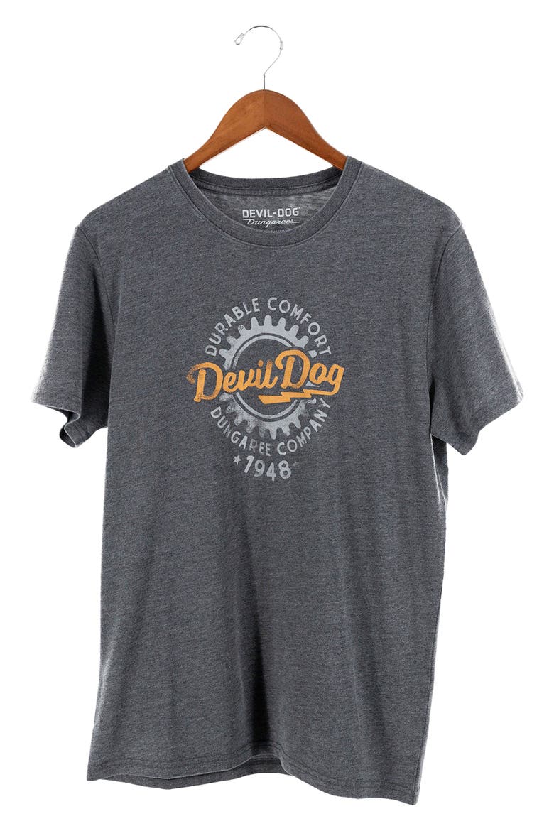 Gear Graphic T-Shirt, Alternate, color, DARK HEATHER GREY