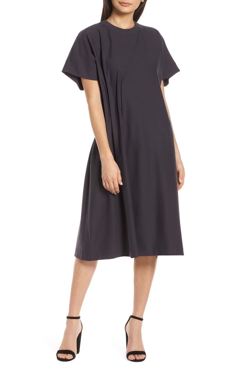 Looma T-Shirt Dress, Main, color, DARK GREY