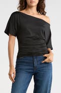Madden Girl Asymmetric Off the Shoulder Top