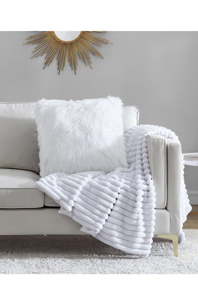 Faux Fur Throw Pillow