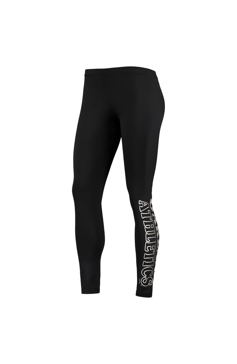 G-III 4HER BY CARL BANKS Women's G-III 4Her by Carl Banks Black Athletics Stadium Lightweight Leggings, Alternate, color, Black