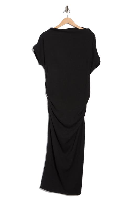 Shop Renee C Cowl Neck Ruched Midi Dress