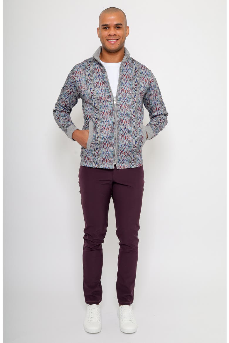 Handfill Bomber Jacket, Alternate, color, GREY MULTI