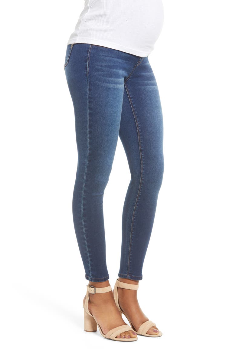 Butter Ankle Skinny Maternity Jeans, Alternate, color, ZIGGY