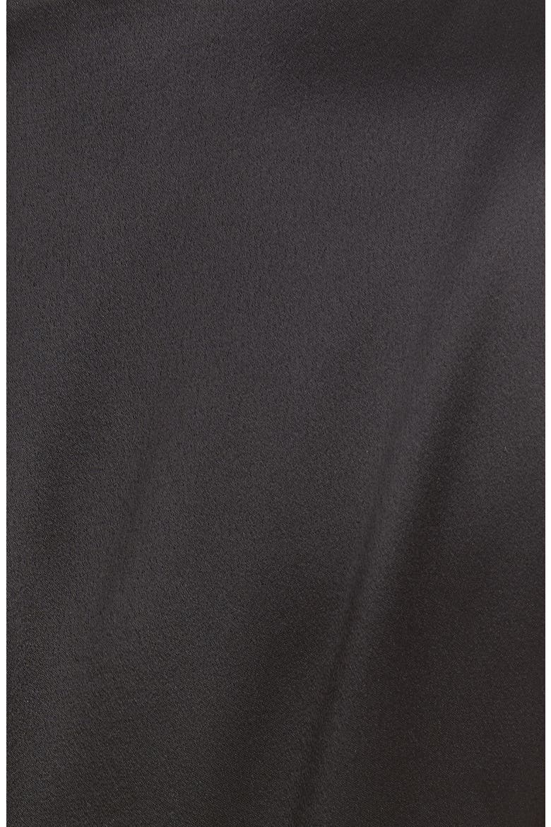 Satin Bodice Sequin Honeycomb Knit Sheath Dress, Alternate, color, CAVIAR