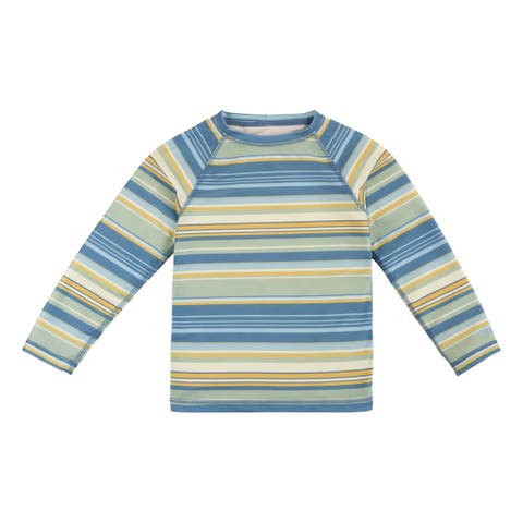 Long Sleeve Crew Sunny Swim Shirt (Toddler, Little Kid, Big Kid)