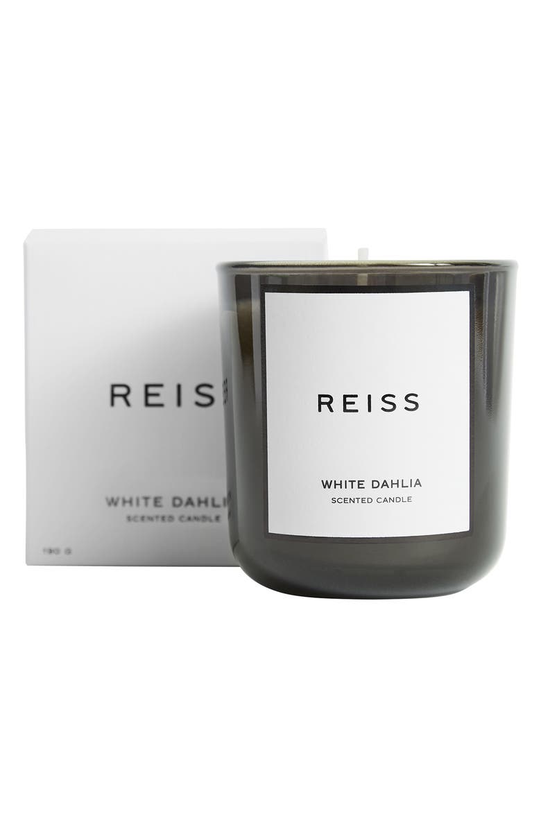 Reiss White Dahlia Scented Candle, Alternate, color, Black
