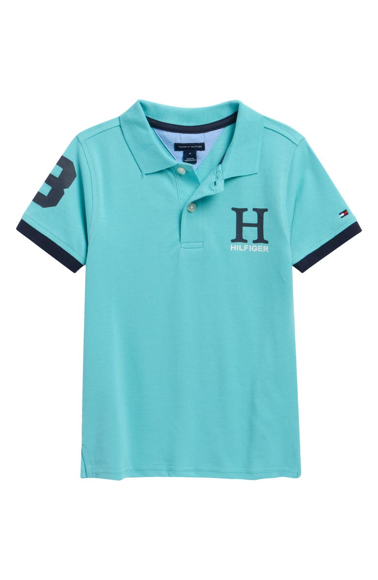 Tommy Hilfiger Kids' Matt Polo, Main, color, Amazonite