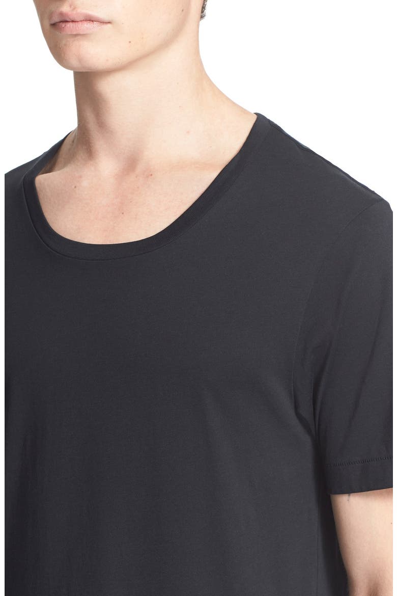 'T-Shirt 3' Pima Cotton T-Shirt, Alternate, color, BLACK