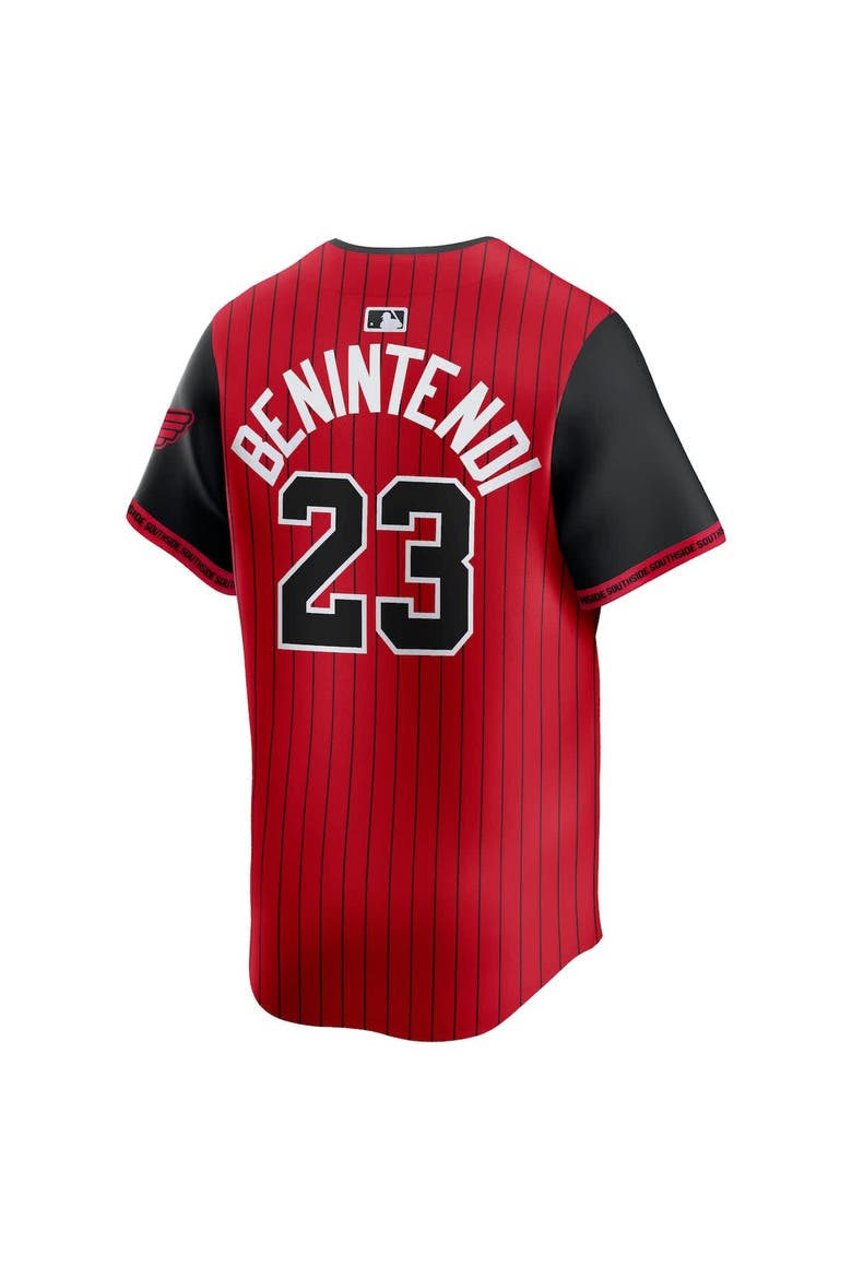 Men's Nike Andrew Benintendi Red/Black Chicago White Sox 2025 City Connect Limited Player Jersey, Alternate, color, Red