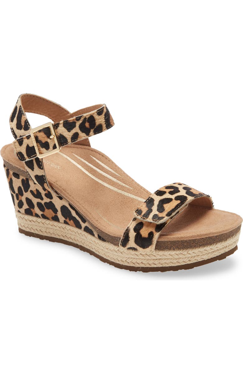 Aetrex Sydney Espadrille Wedge Sandal, Main, color,