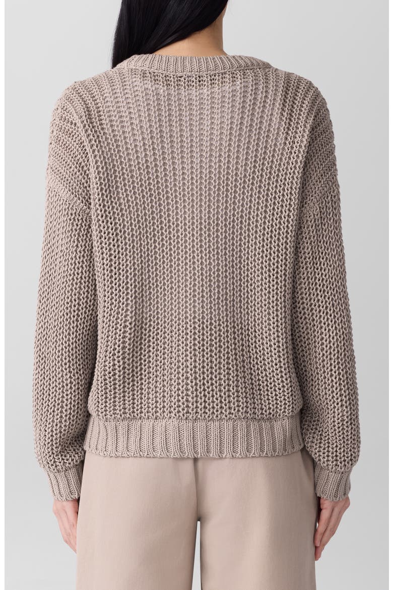 Crewneck Organic Cotton Sweater, Alternate, color, WHEAT
