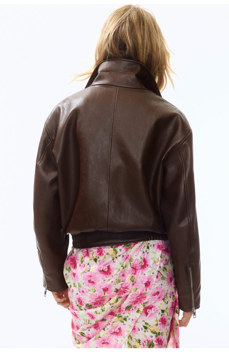 H&M Coated Jacket, Alternate, color, Dark Brown