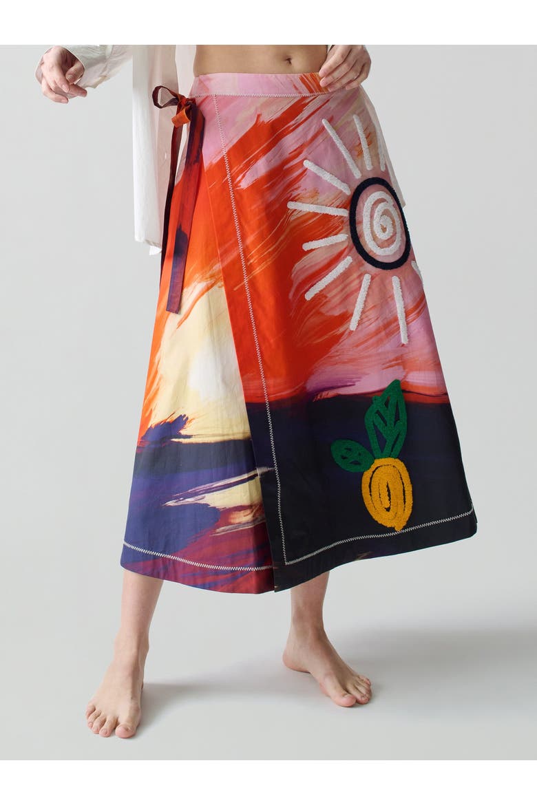 Ilias Skirt, Alternate, color, Sunset Print