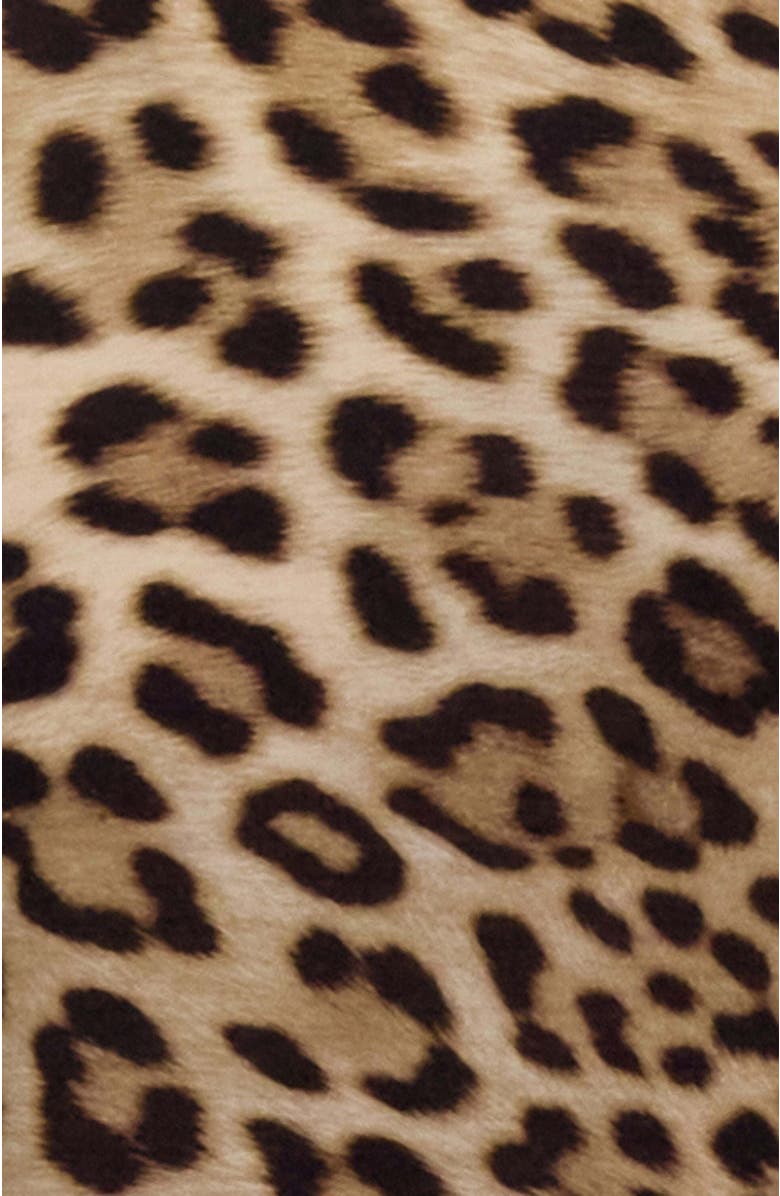 Lords of Harlech Leopard Mens Wool Vneck Tee, Alternate, color, Leopard Brown