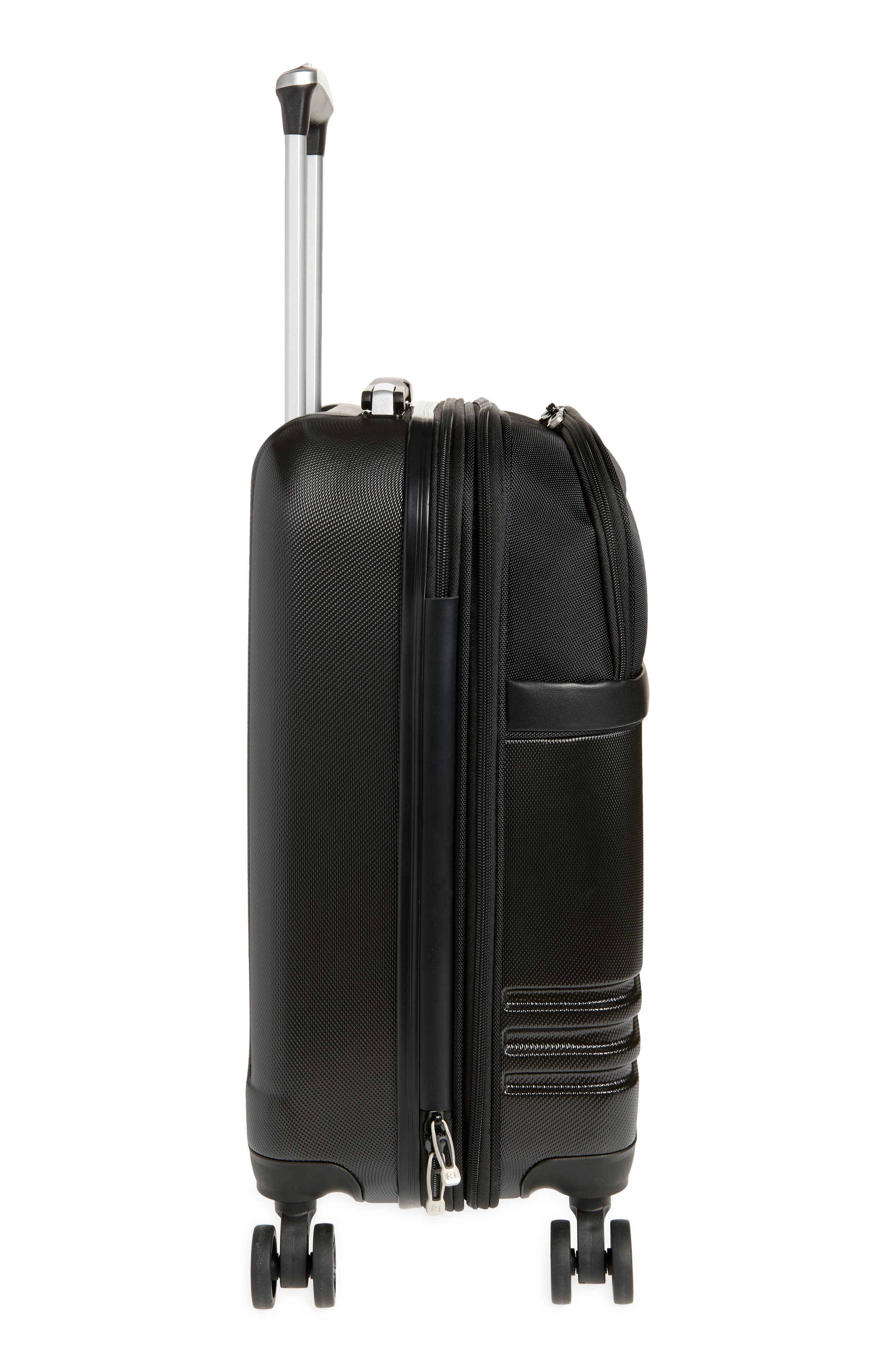 SWISSGEAR Hybrid 19-Inch Spinner Carry-On, Alternate, color, Black