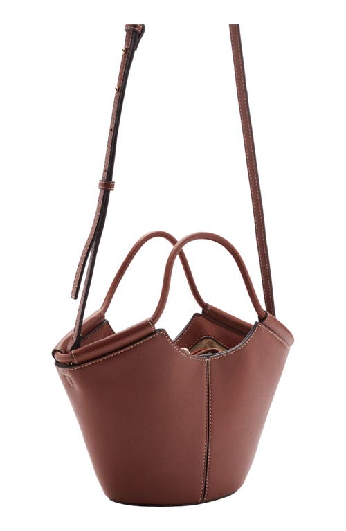 Mango Mini Faux Leather Shopper Bag