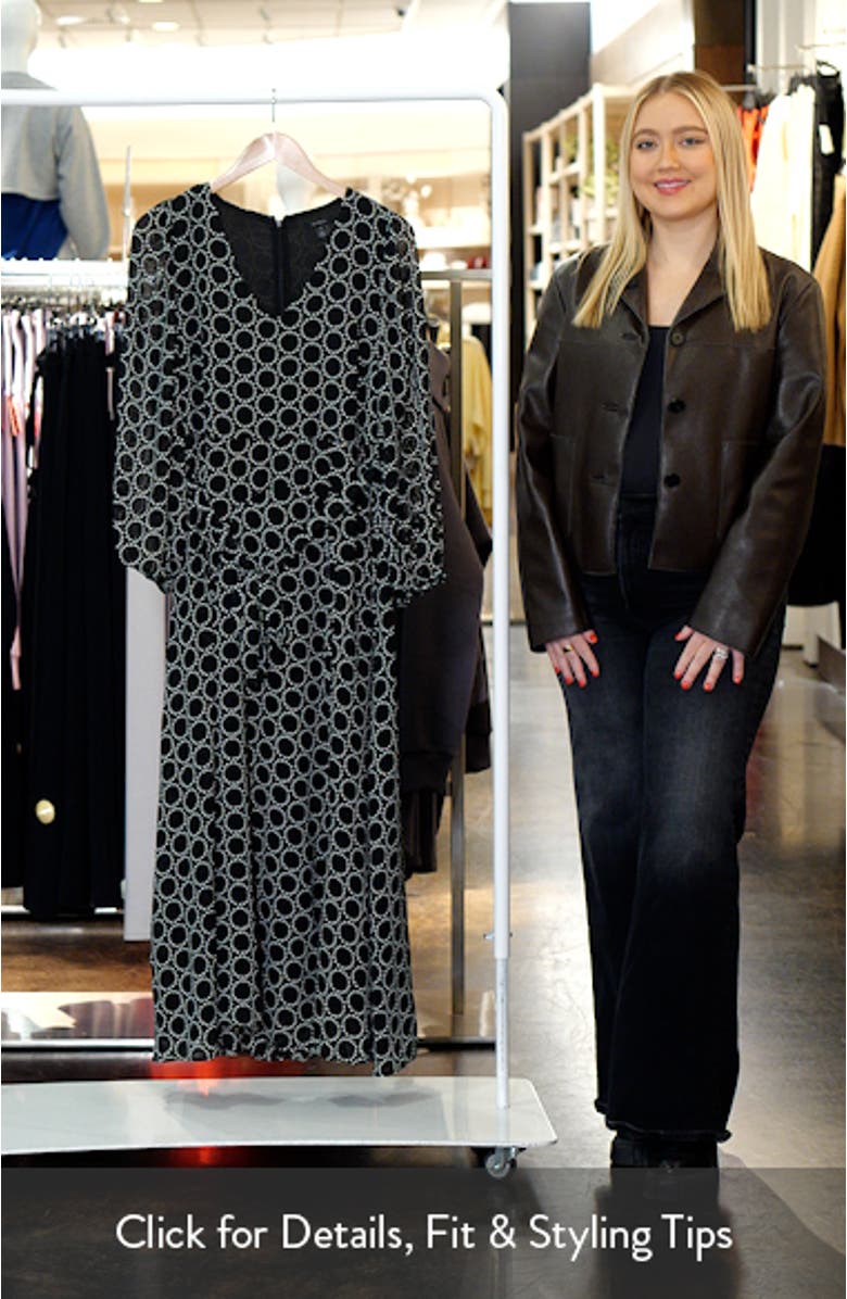 Abstract Print Long Sleeve Dress, sales video thumbnail