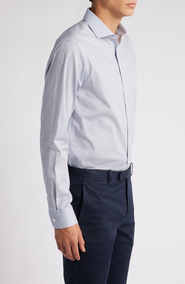 Nordstrom Easy Care Extra Trim Fit Geometric Print Dress Shirt, Alternate, color,