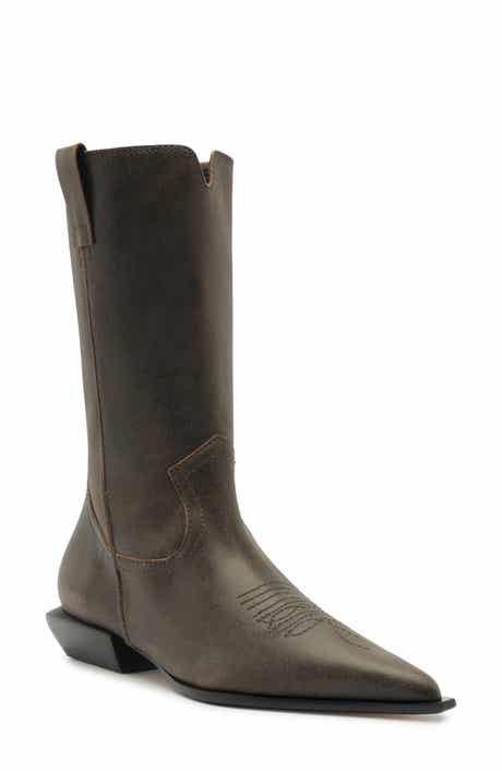 Schutz Ashley Pointed Toe Western Boot