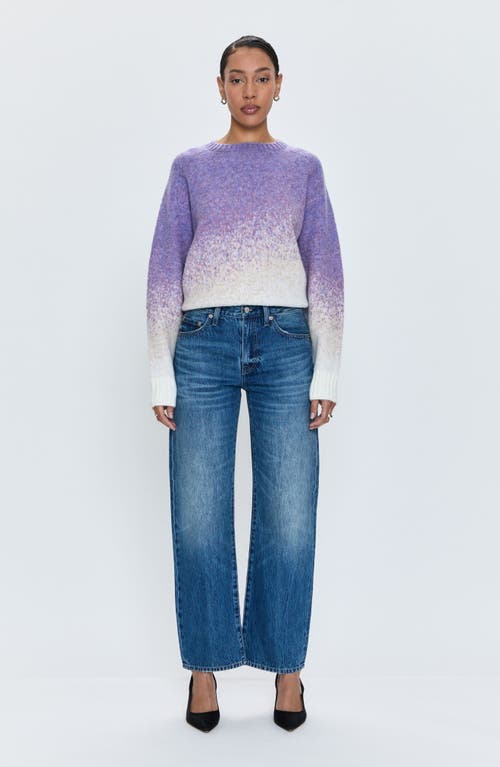 Pistola Lexi Distressed Ankle Wide Leg Jeans In Transcend