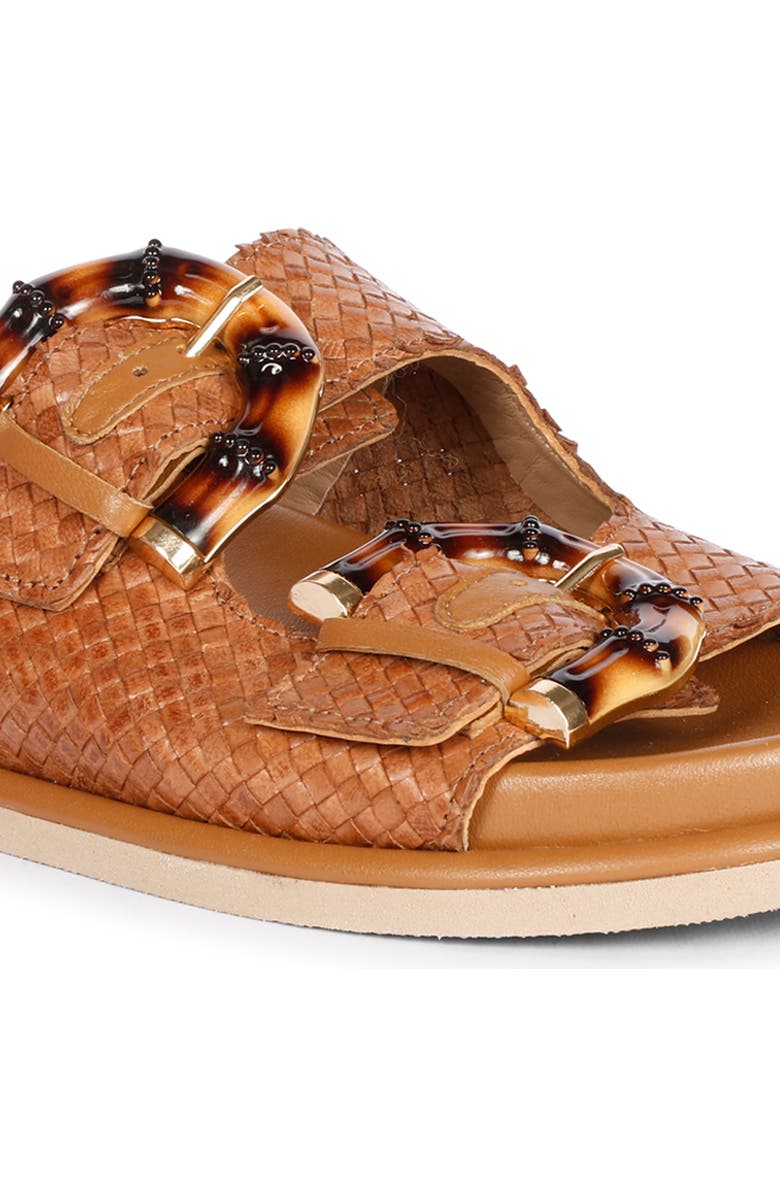 SAINT G Venice Woven Slide Sandal, Alternate, color, Cuoio