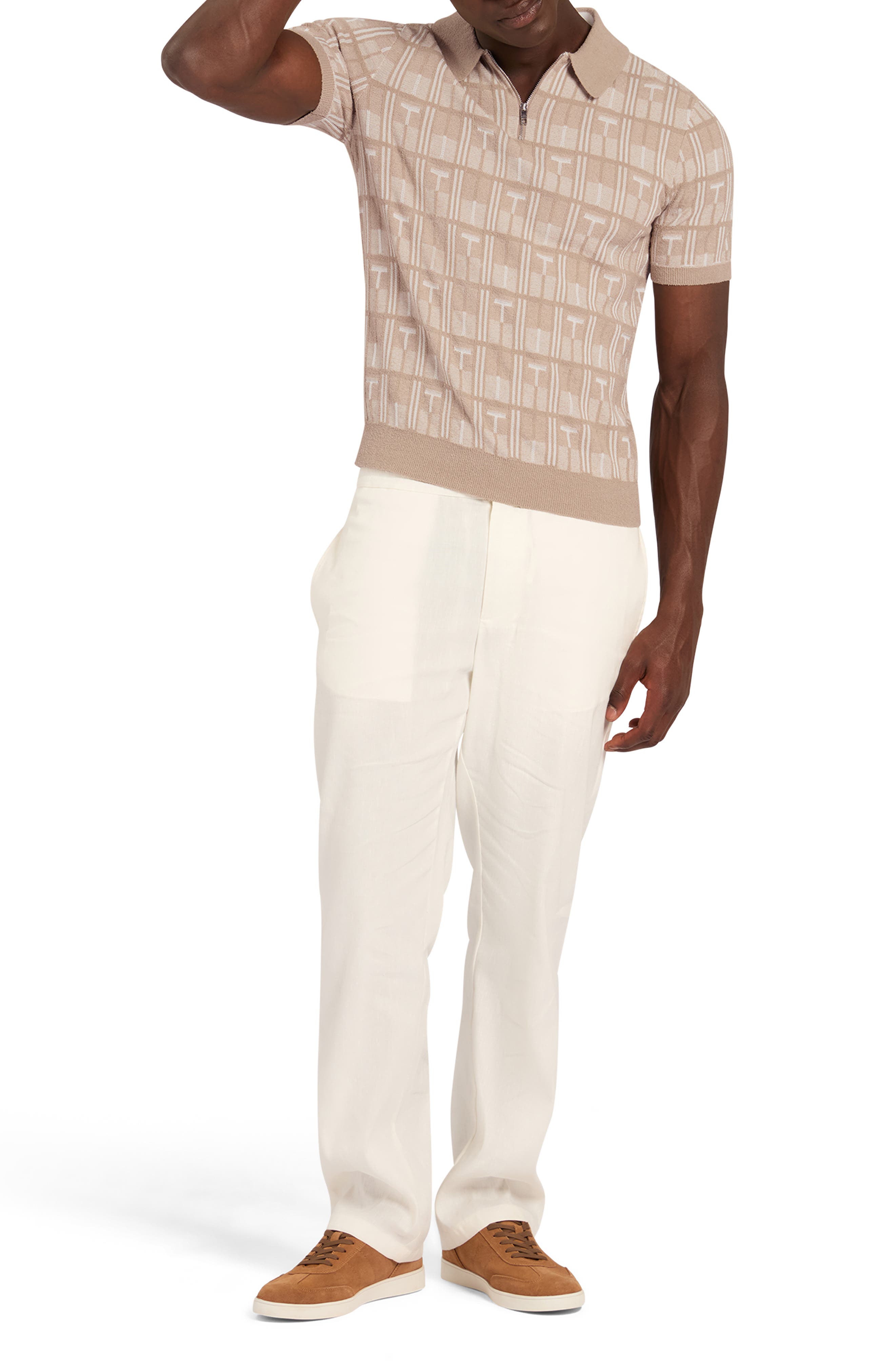 Ted Baker Nappier Quarter Zip Sweater (Men) | Nordstrom