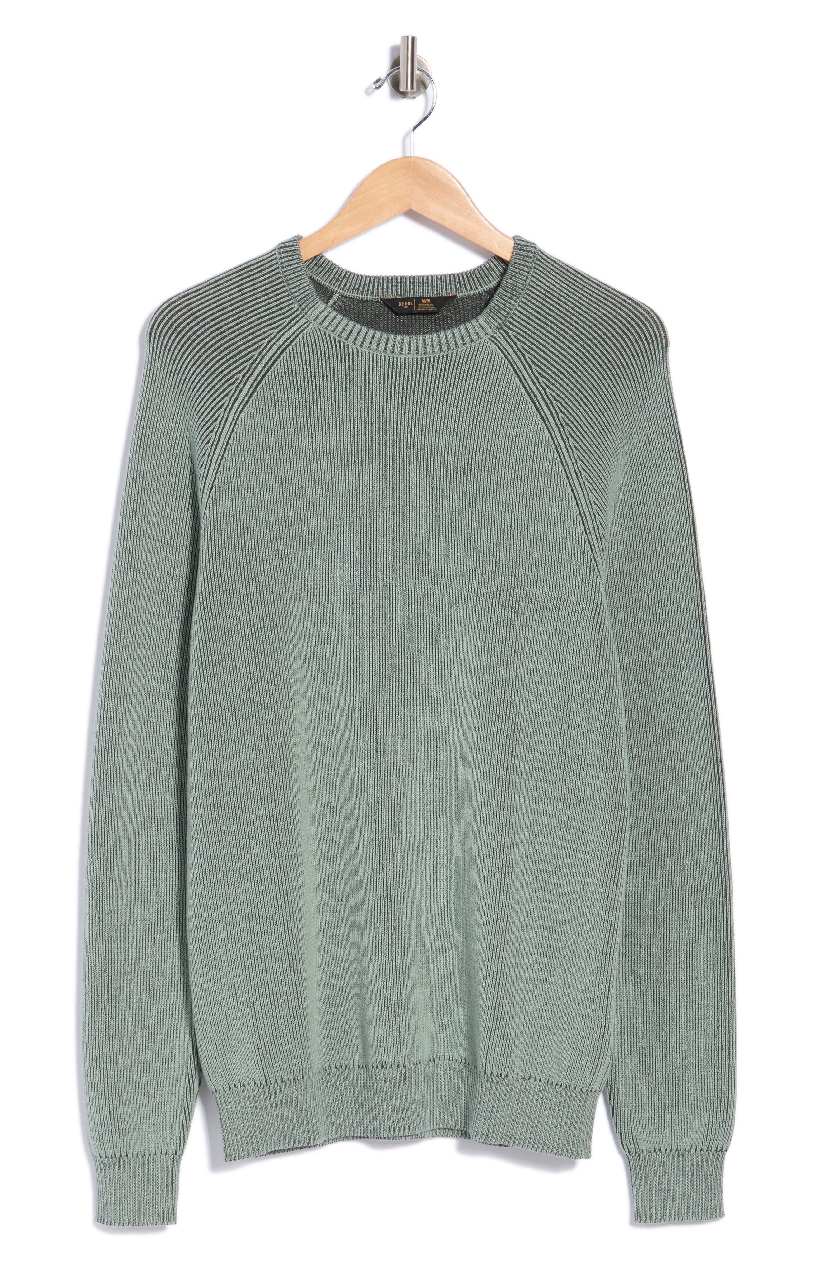 Raglan Sleeve Rib Sweater