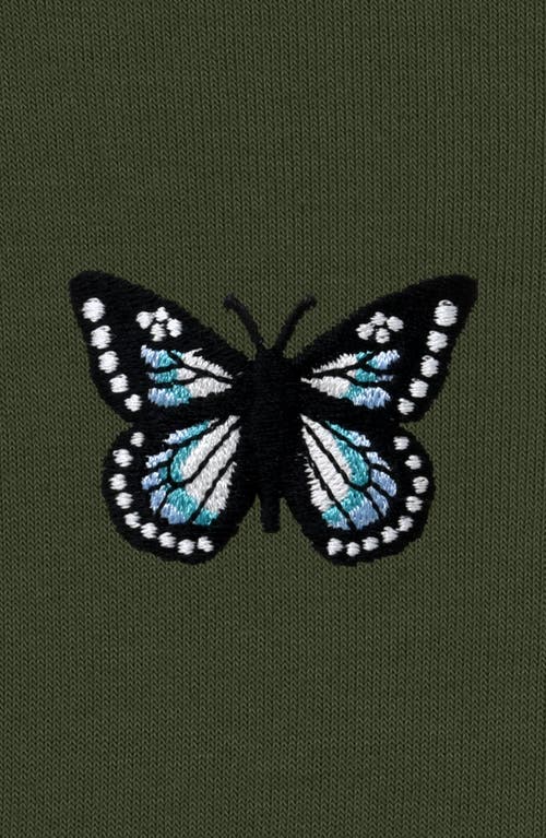DALIX DALIX BUTTERFLY CROPPED HOODIE 