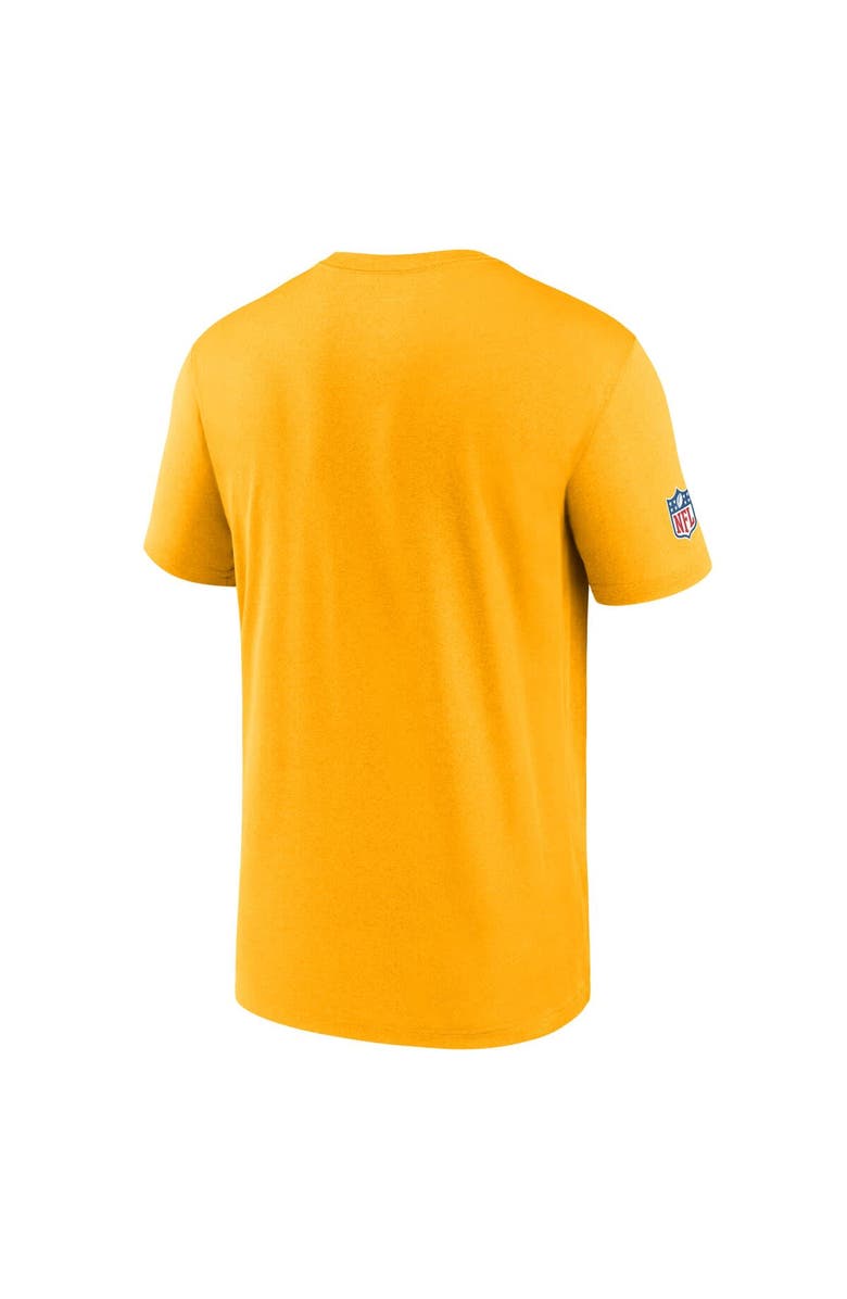 Nike Men's Nike Gold Pittsburgh Steelers Sideline Legend Small Logo Dri-FIT T-Shirt, Alternate, color, Gold