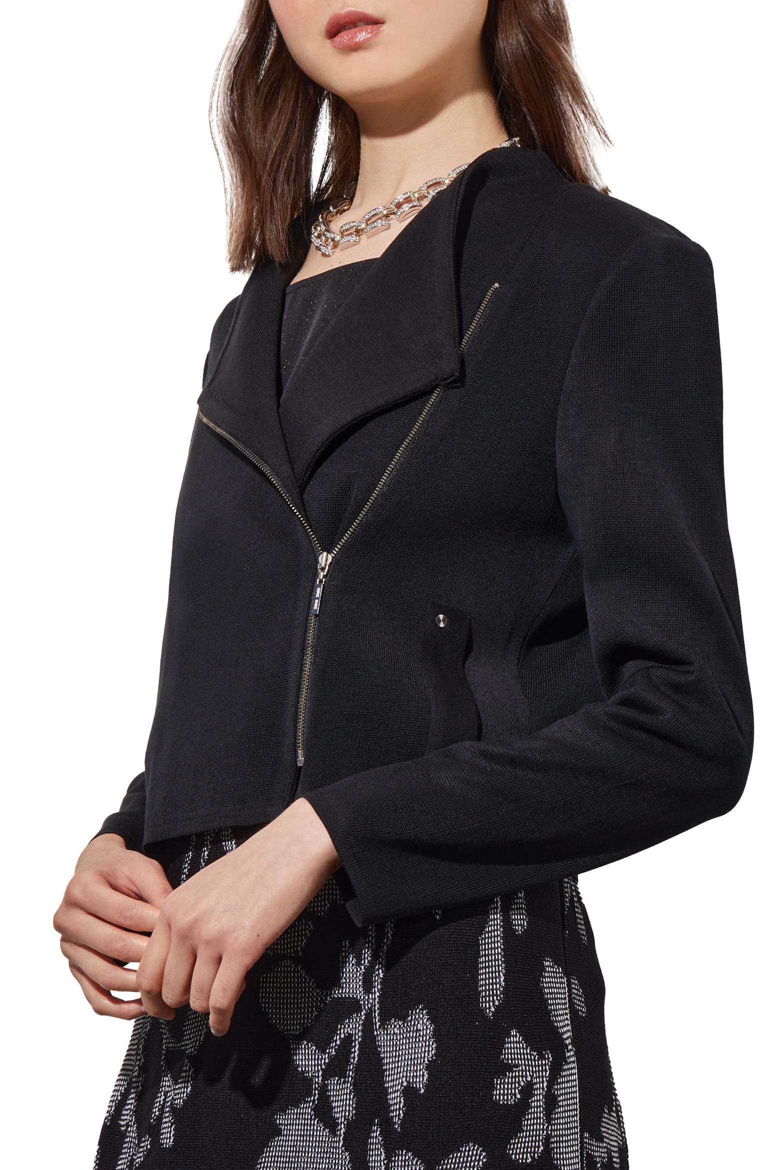Ming Out Ming Wang Knit Moto Jacket (Women) | Nordstromrack