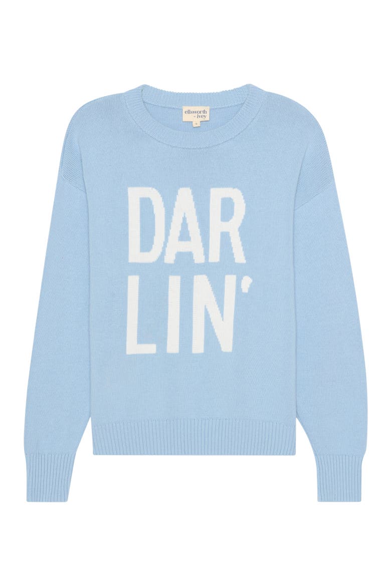 Lilah V-Neck Knit Cardigan, Main, color, Baby Blue